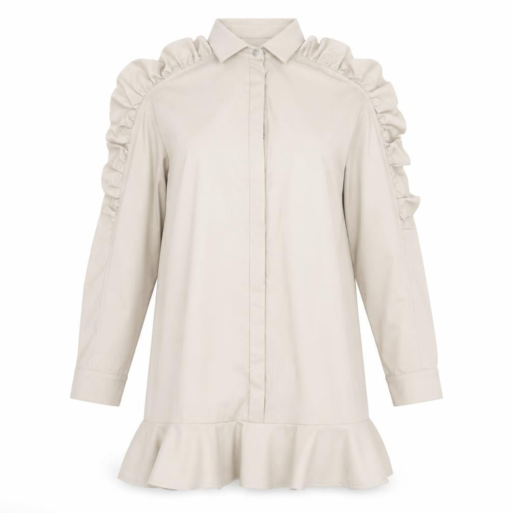 PRETTYLITTLETHING Womens Beige   A-Line  Size 10