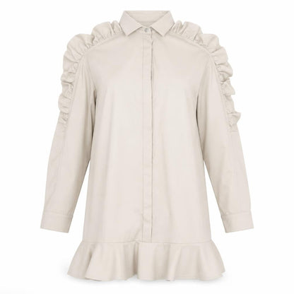 PRETTYLITTLETHING Womens Beige   A-Line  Size 10