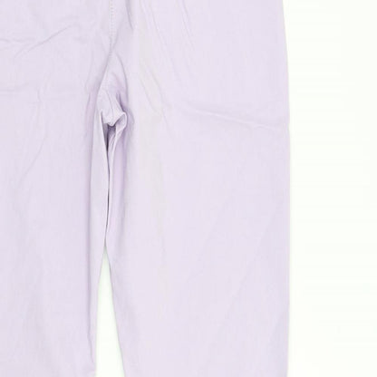 Womens UK Size 12 Nasty Gal Regular Fit  Purple Trousers