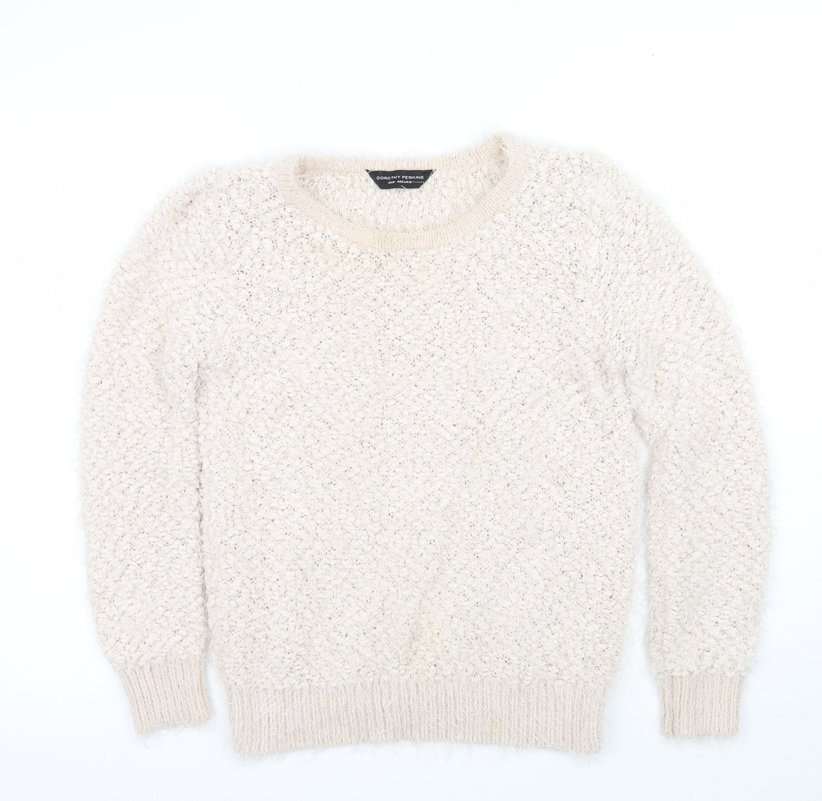 Womens UK Size 12 Dorothy Perkins Ivory Pullover Jumper