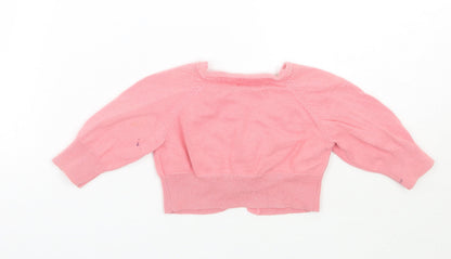 NEXT Girls Pink   Cardigan Jumper Size 12-18 Months