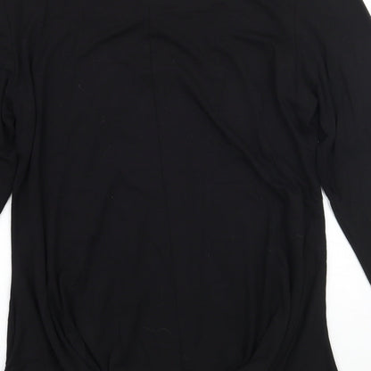Womens UK Size L Saloos Black Basic T-Shirt