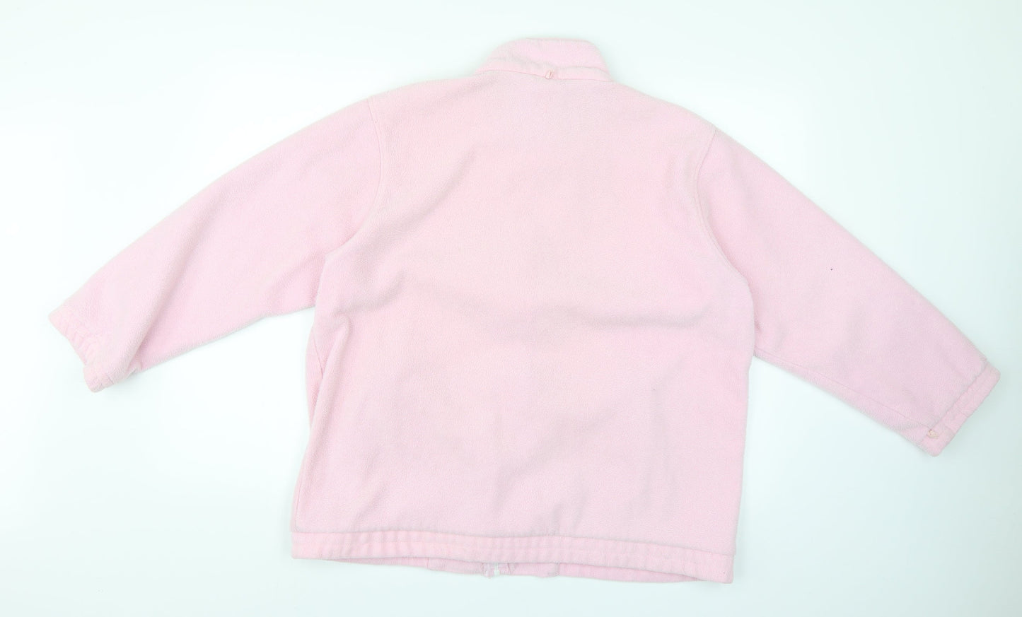 Womens UK Size L Preworn Pink Full Zip Jumper