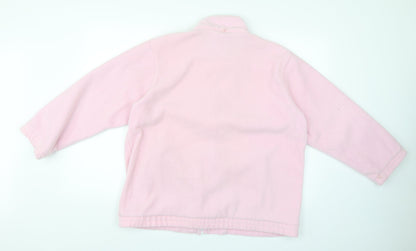 Womens UK Size L Preworn Pink Full Zip Jumper