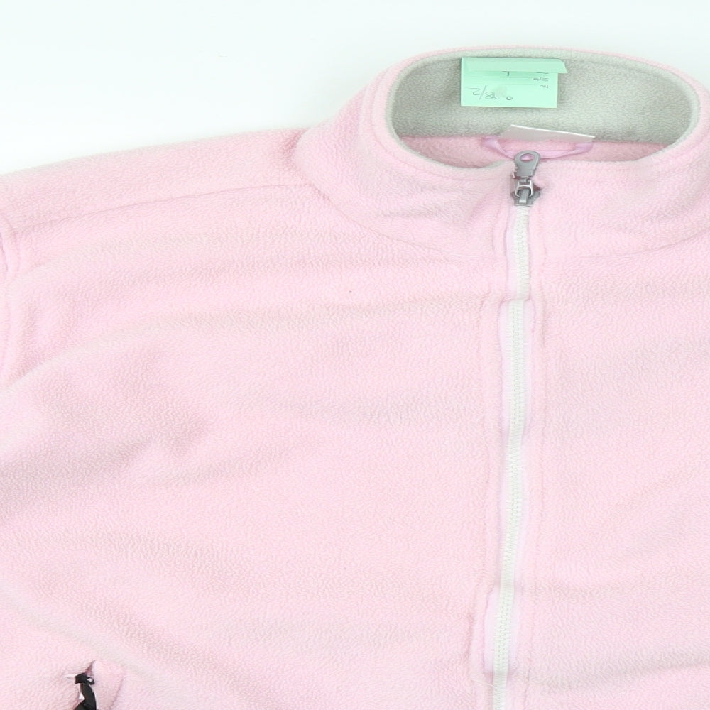 Womens UK Size L Preworn Pink Full Zip Jumper