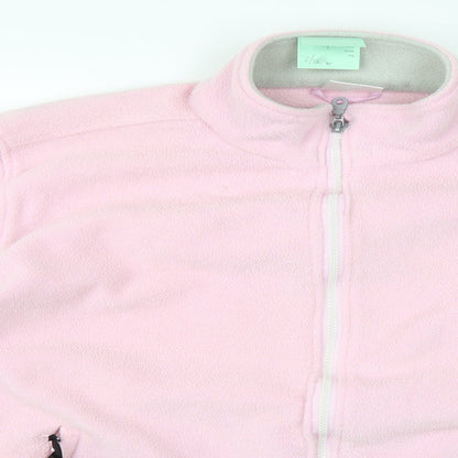 Womens UK Size L Preworn Pink Full Zip Jumper