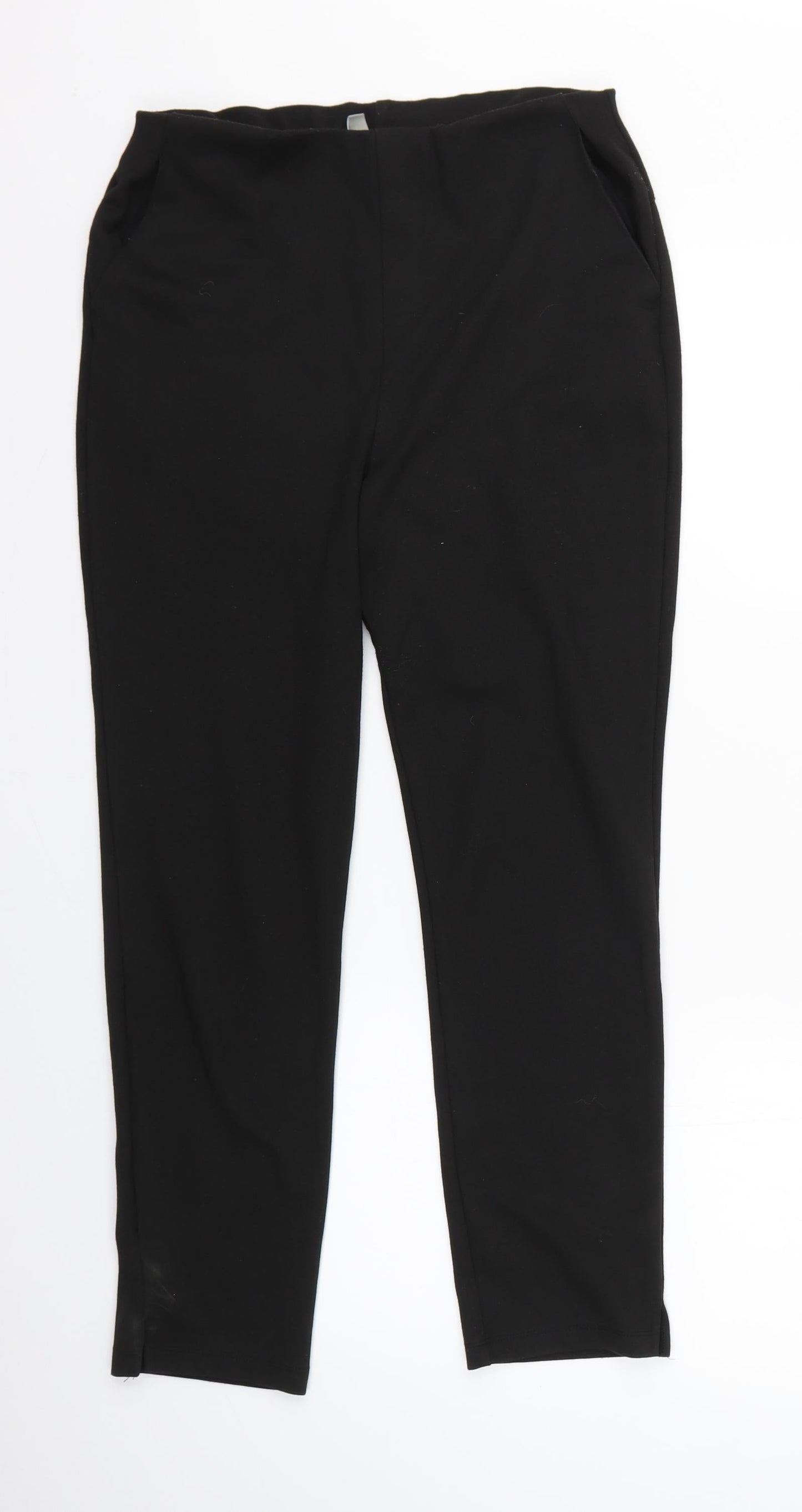 Womens UK Size 10 ASOS Regular Fit  Black Trousers