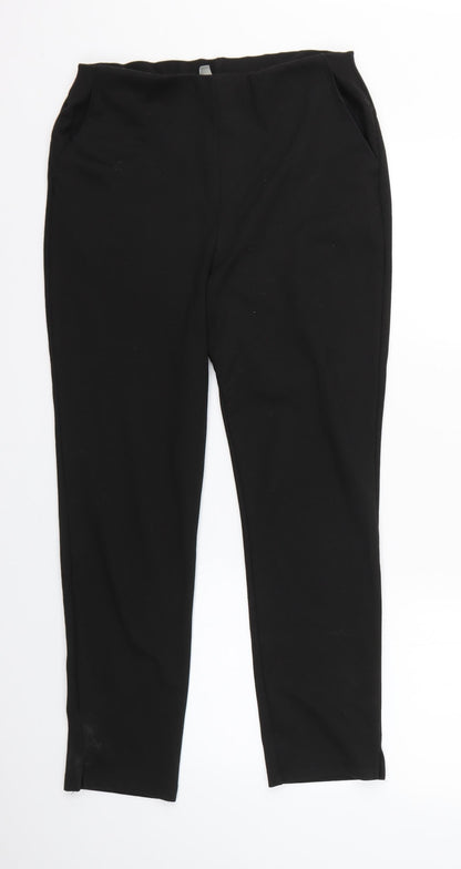 Womens UK Size 10 ASOS Regular Fit  Black Trousers