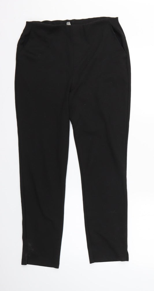 Womens UK Size 10 ASOS Regular Fit  Black Trousers