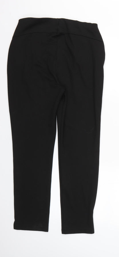 Womens UK Size 10 ASOS Regular Fit  Black Trousers