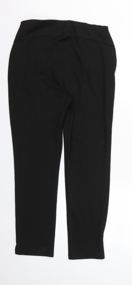 Womens UK Size 10 ASOS Regular Fit  Black Trousers