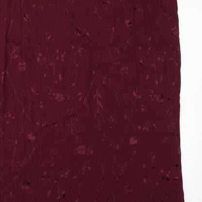 premier collection Womens Red Floral  Straight & Pencil Skirt Size 30