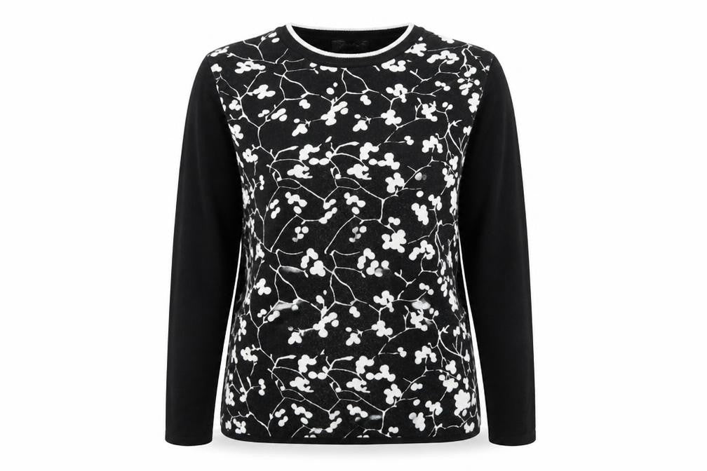 Womens UK Size M Preworn Black Pullover Jumper