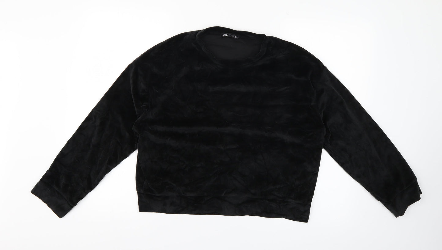Womens UK Size M Zara Black Pullover Jumper