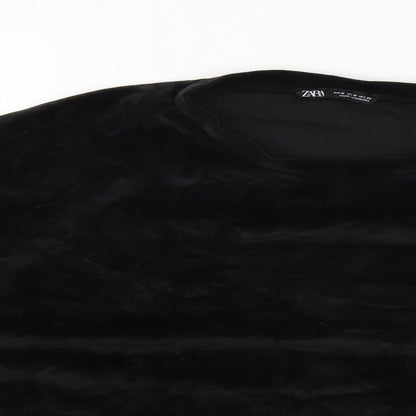 Womens UK Size M Zara Black Pullover Jumper