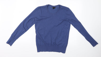 Womens UK Size M H&M Blue Basic Blouse