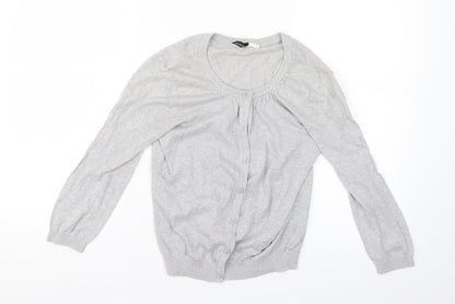 Womens UK Size 8 H&M Grey Cardigan Jumper