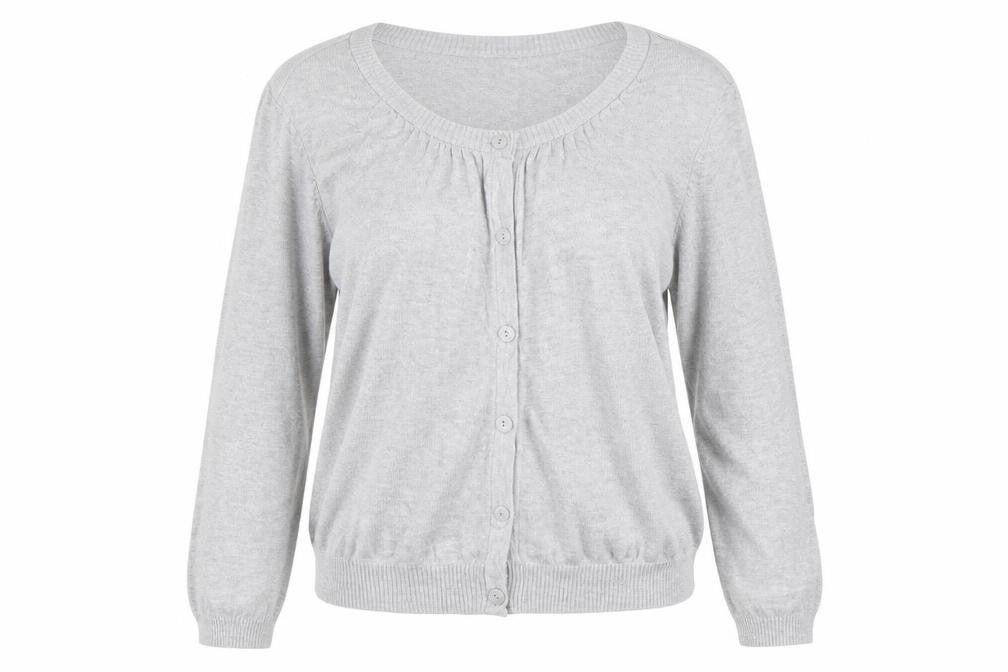 Womens UK Size 8 H&M Grey Cardigan Jumper