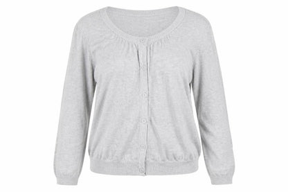 Womens UK Size 8 H&M Grey Cardigan Jumper
