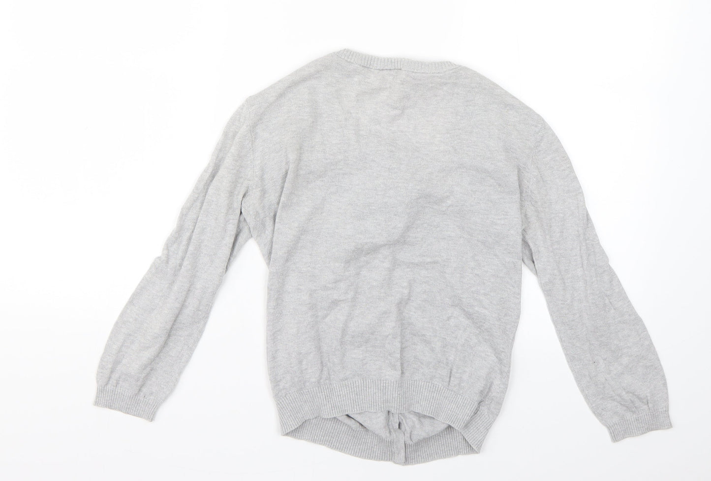 Womens UK Size 8 H&M Grey Cardigan Jumper