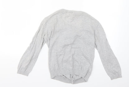Womens UK Size 8 H&M Grey Cardigan Jumper