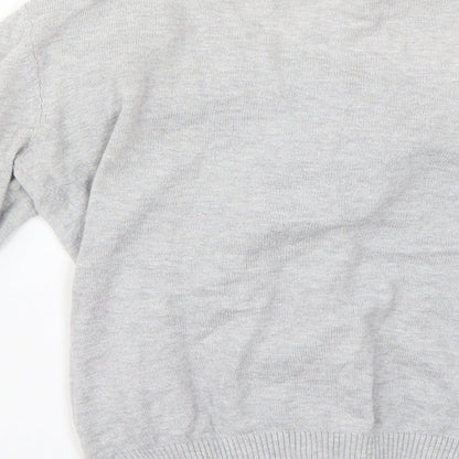 Womens UK Size 8 H&M Grey Cardigan Jumper