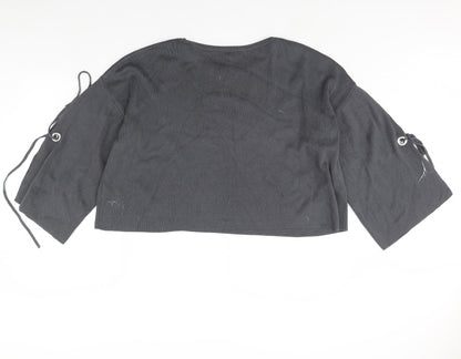 Womens UK Size 16 New Look Grey Pullover Jumper