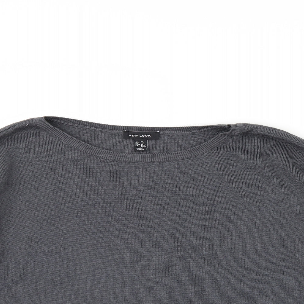 Womens UK Size 16 New Look Grey Pullover Jumper