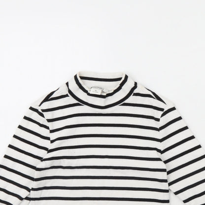 Womens UK Size XS Monki White Basic Blouse