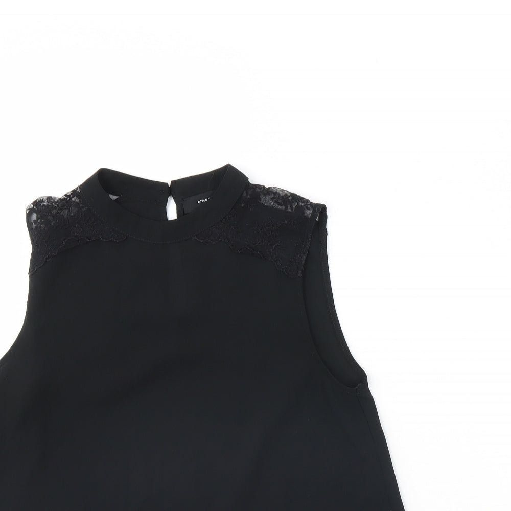 Womens UK Size 6 Atmosphere Black Basic Tank