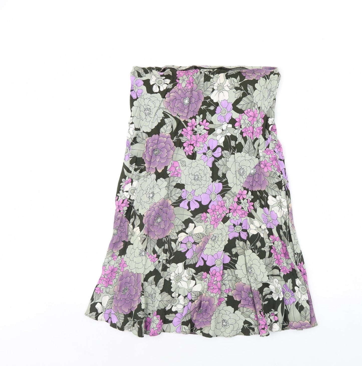 m&s Womens Brown Floral  Mini Skirt Size 12