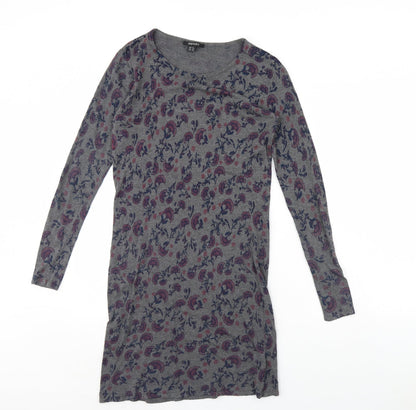 ESMARA Womens Grey Floral  Bodycon  Size 10