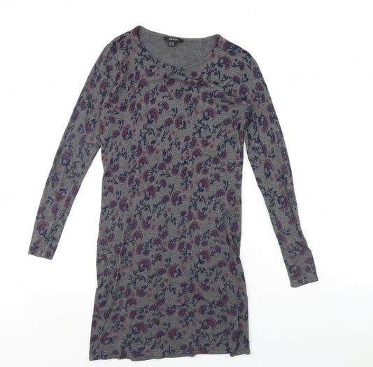 ESMARA Womens Grey Floral  Bodycon  Size 10
