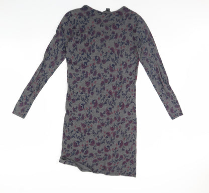 ESMARA Womens Grey Floral  Bodycon  Size 10