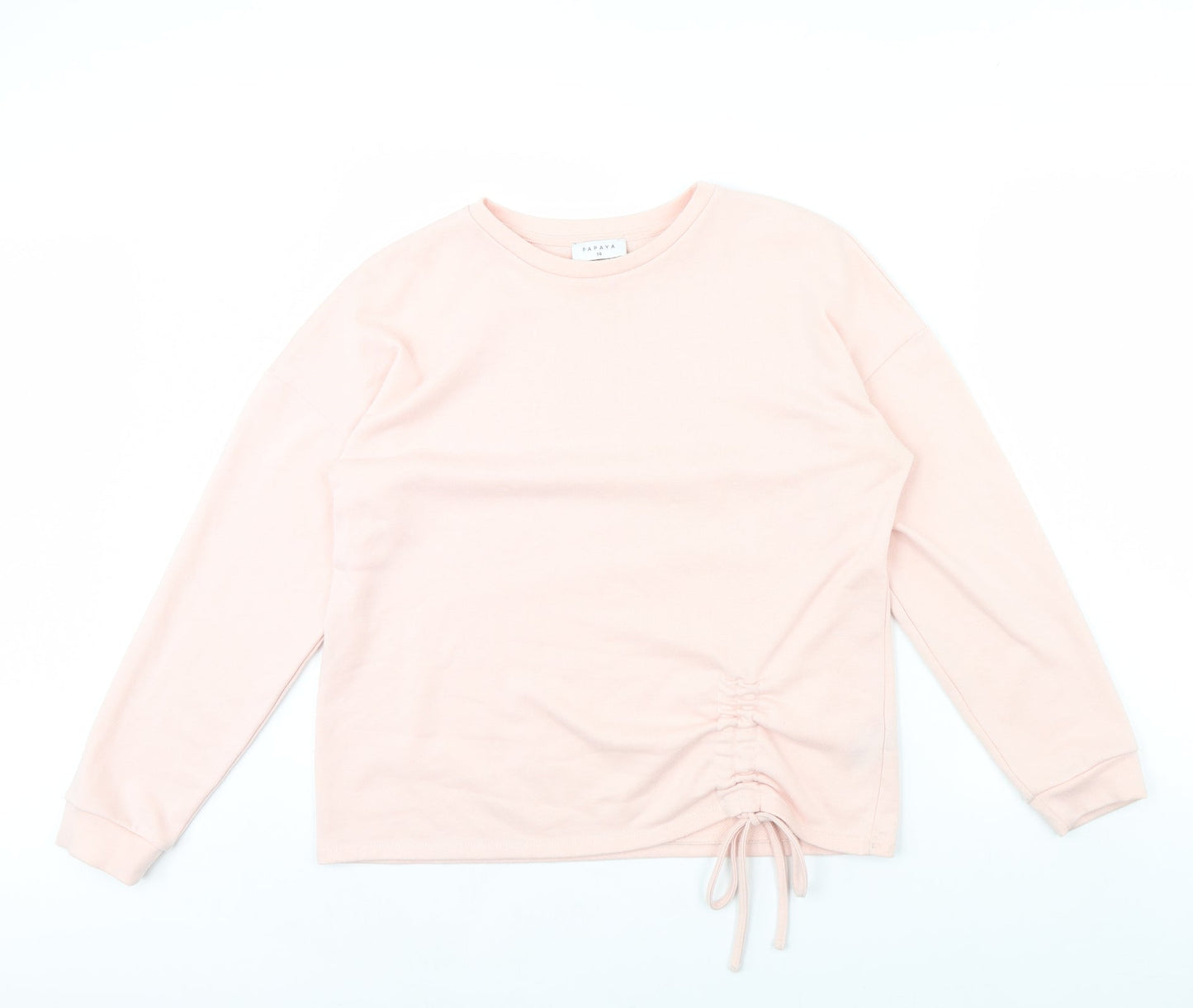 Womens UK Size 14 Papaya Pink Pullover Jumper
