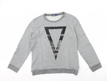 Topman Mens Grey   Pullover Jumper Size L