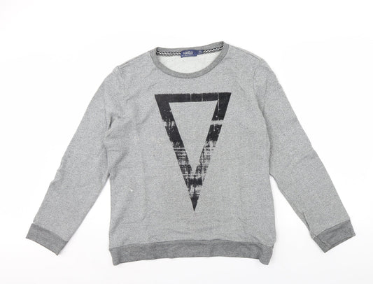 Topman Mens Grey   Pullover Jumper Size L