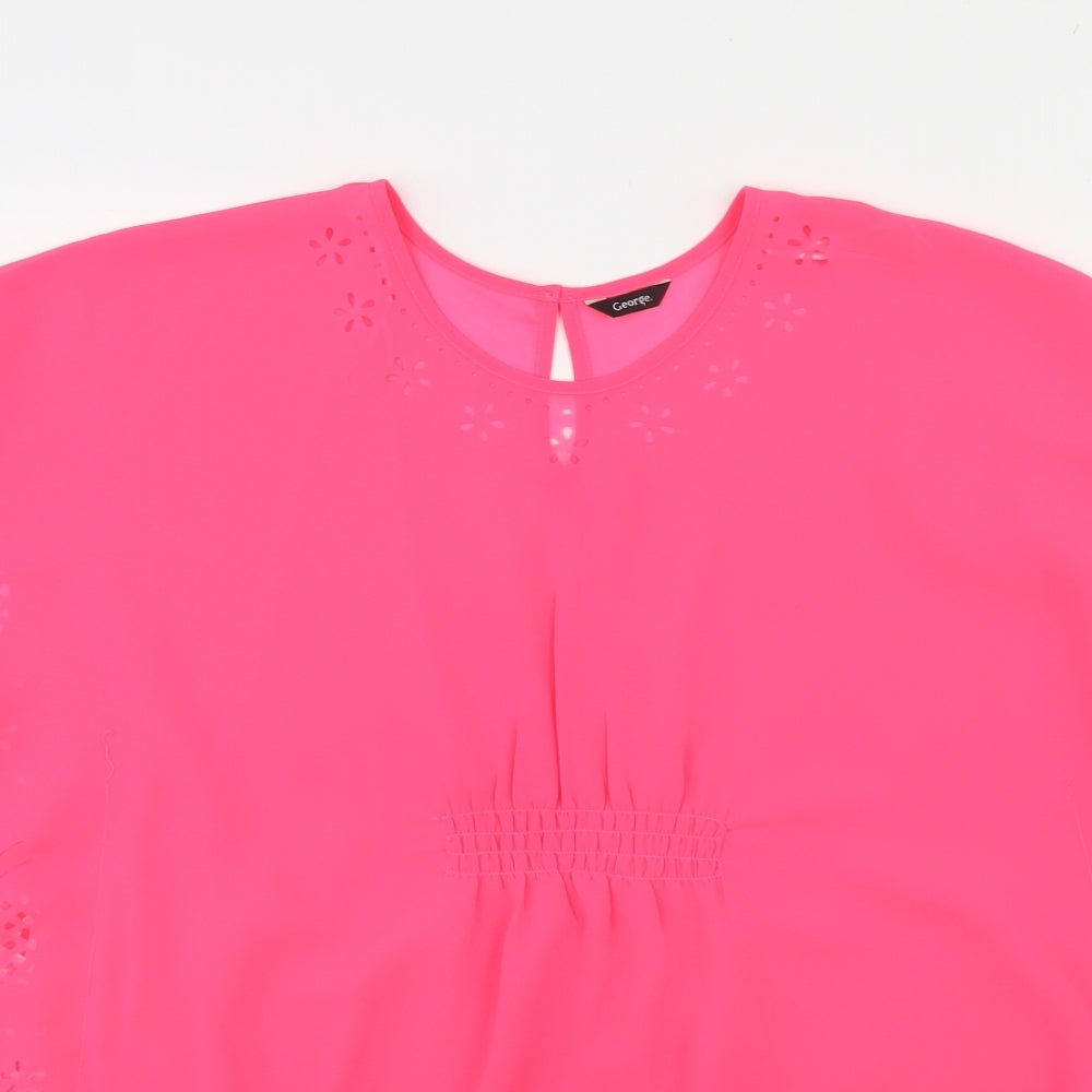 George Womens Pink   Basic Blouse Size M