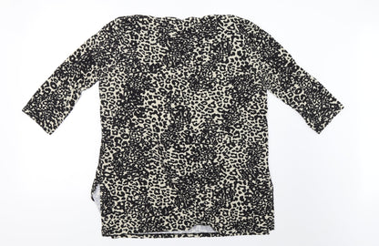 Debenhams Womens Beige Animal Print  Pullover Sweatshirt Size 18