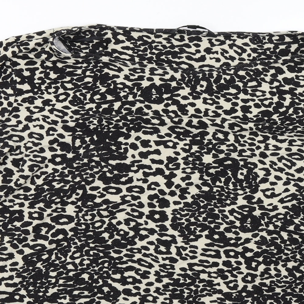 Debenhams Womens Beige Animal Print  Pullover Sweatshirt Size 18