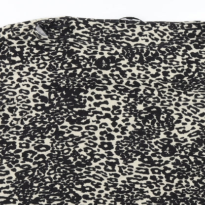 Debenhams Womens Beige Animal Print  Pullover Sweatshirt Size 18
