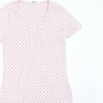 Marks and Spencer Womens Pink Polka Dot   Dress Size 6