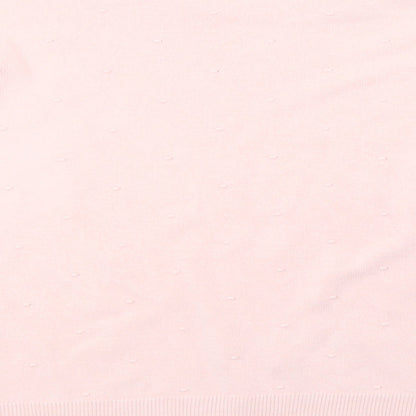 F&F Womens Pink  Knit Pullover Sweatshirt Size 10