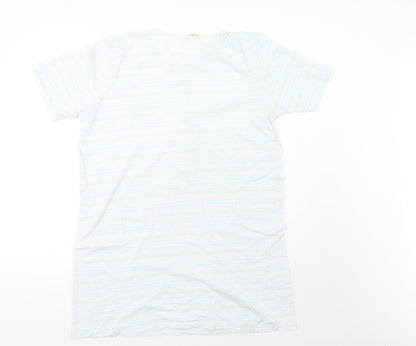 Marks and Spencer Womens Blue Striped  Top Pyjama Top Size 14