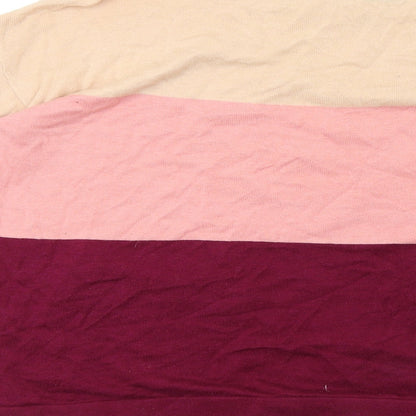 Womens UK Size 12 Warehouse Purple Basic T-Shirt