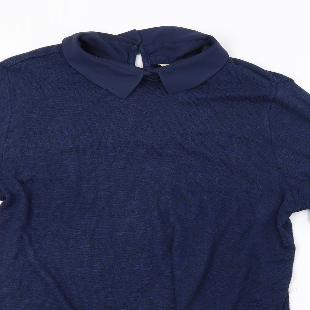 sainsburys Womens Blue  Knit Pullover Sweatshirt Size 16