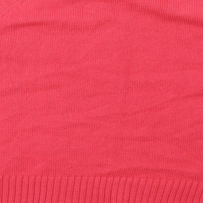 nhs Womens Pink  Knit Cardigan Jumper Size 12