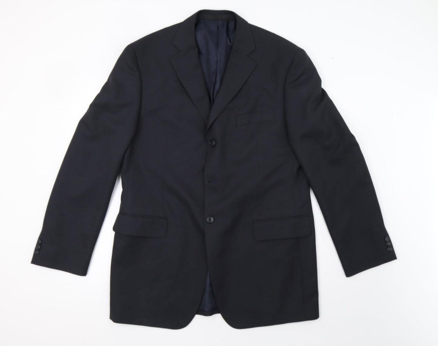 Mens UK Size 42 Marks and Spencer Regular Blue Suit Jacket