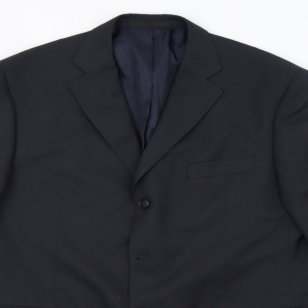 Mens UK Size 42 Marks and Spencer Regular Blue Suit Jacket