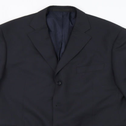 Mens UK Size 42 Marks and Spencer Regular Blue Suit Jacket